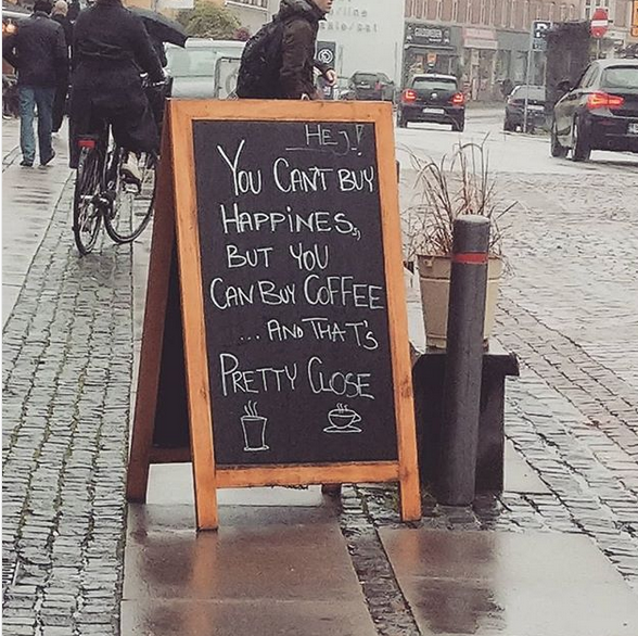 Coffee is happiness?